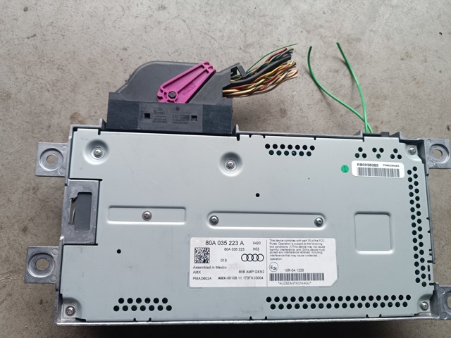 Підсилювач звуку аудіосистеми 80A035223A VAG