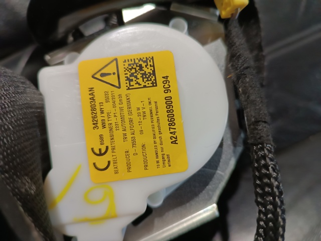 Пасок безпеки задній лівий A24786089009C94 MERCEDES