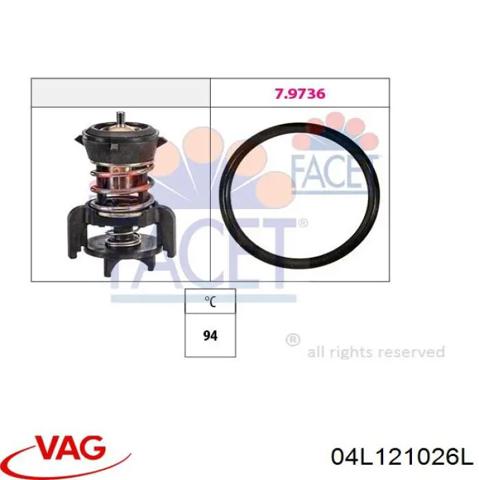 Корпус термостата в зборі 04L121026L VAG