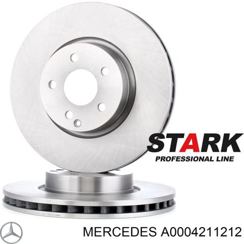 Гальмо дискове переднє A0004211212 MERCEDES