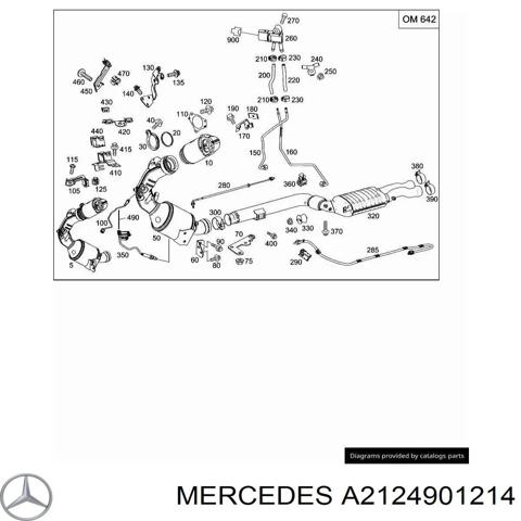 Конвертор-каталізатор A2124901214 MERCEDES