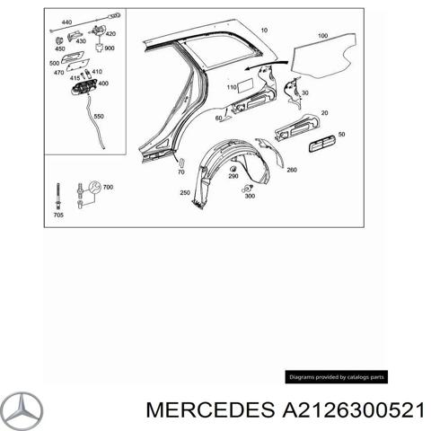 Бічна частина задня ліва A2126300521 MERCEDES
