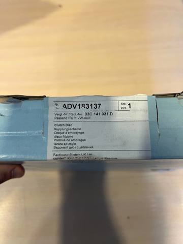Диск зчеплення ADV183137 BLUE PRINT