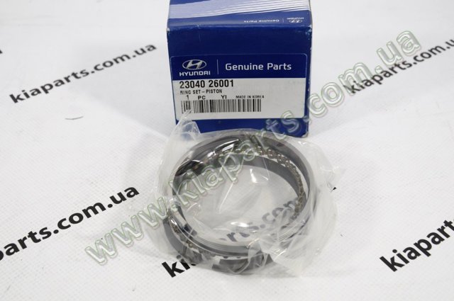 Комплект поршневих кілець на двигун, 1-й ремонт (+0,25) 2304027911 HYUNDAI