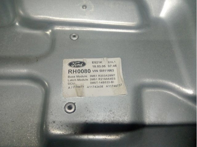 Склопідйомник передньої правої двері 1738646 FORD