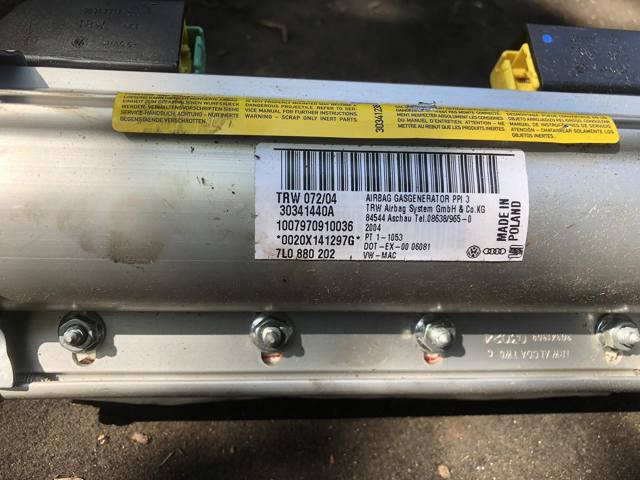 Подушка безпеки пасажира 7L0880202 VAG
