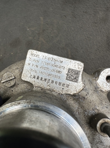 Турбокомпресор TF035HM MITSUBISHI