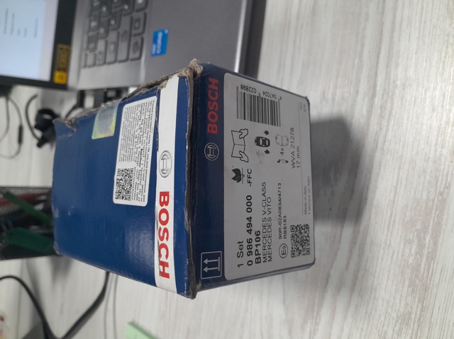 Задні дискові колодки 0986494000 BOSCH