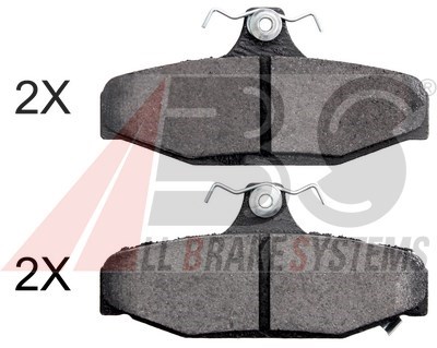 Колодки гальмові задні, дискові 38295 ABS