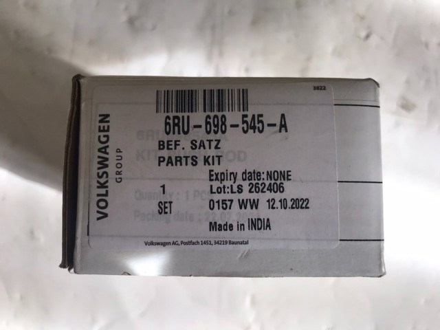 Ремкомплект торм. колодок 6RU698545A VAG