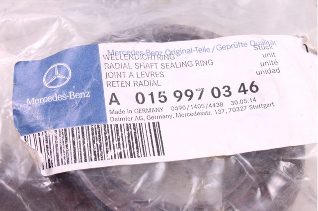 Сальник хвостовика моста заднього  A0159970346 MERCEDES