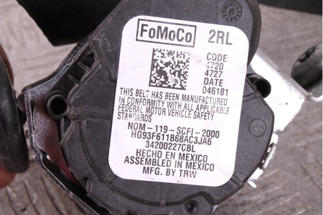 Пасок безпеки задній HG93F611B68AC3JA6 FORD