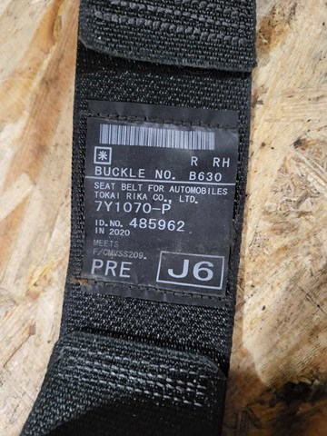Пасок безпеки задній правий 64660SJ021VH SUBARU