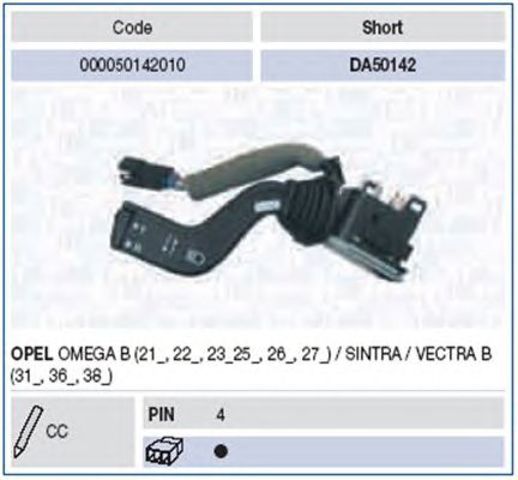 Jp group opel перемикач світла і поворотів omega b,vectra b 000050142010