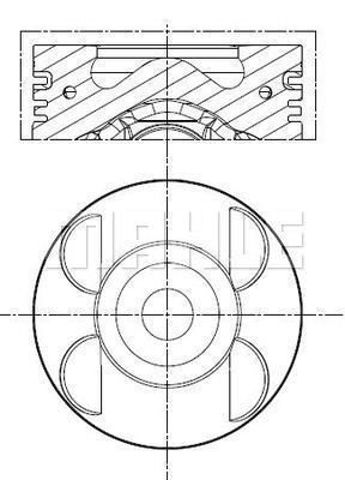 Поршень в зборі 001PI00105002 MAHLE