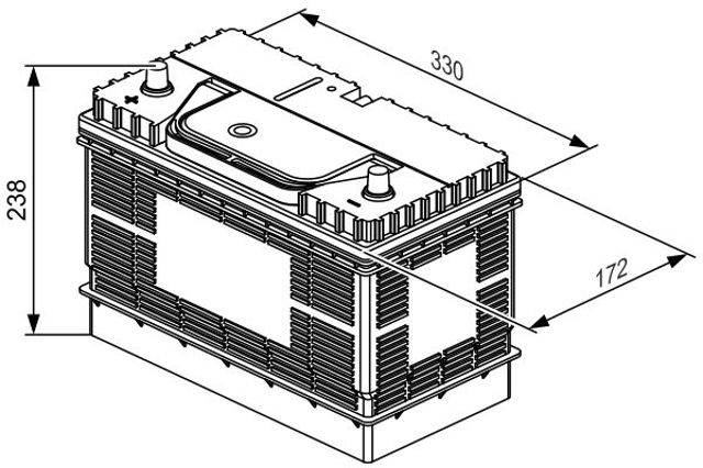 Батарея акумуляторна 0092L40340 BOSCH