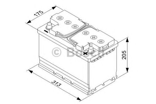 Акумулятор автомобільний 0092T30320 BOSCH