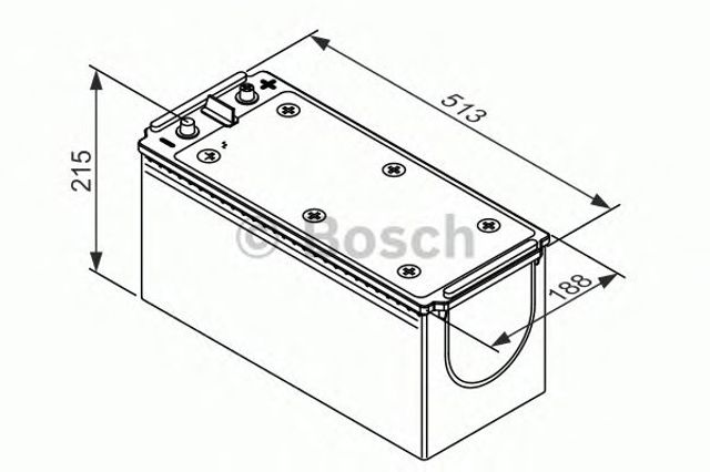 Акумуляторна батарея, АКБ 0092T30540 BOSCH