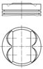 Поршень в комплекті на 1 циліндр, 2-й ремонт (+0,50) 011PI00105002 MAHLE