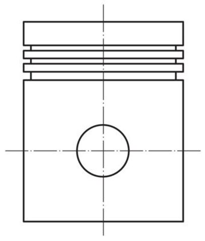 Поршень в зборі 0122100 MAHLE