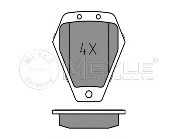 Колодки передні 0252145218W MEYLE