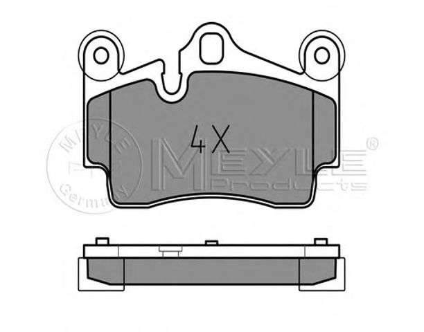 Задні колодки 0252369417PD MEYLE