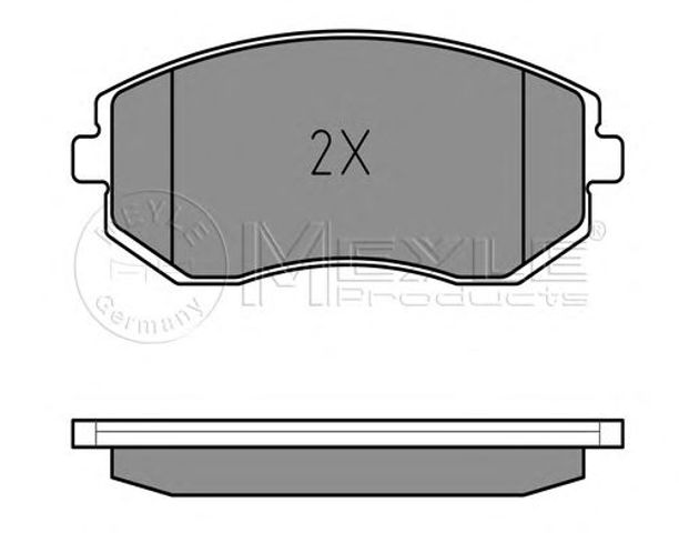 Колодки передні 0252386517W MEYLE