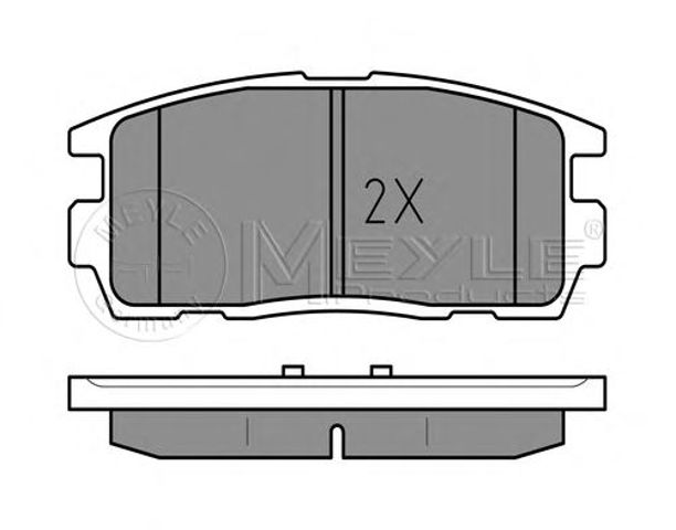 Колодки на гальмо задній дисковий 0252449815W MEYLE