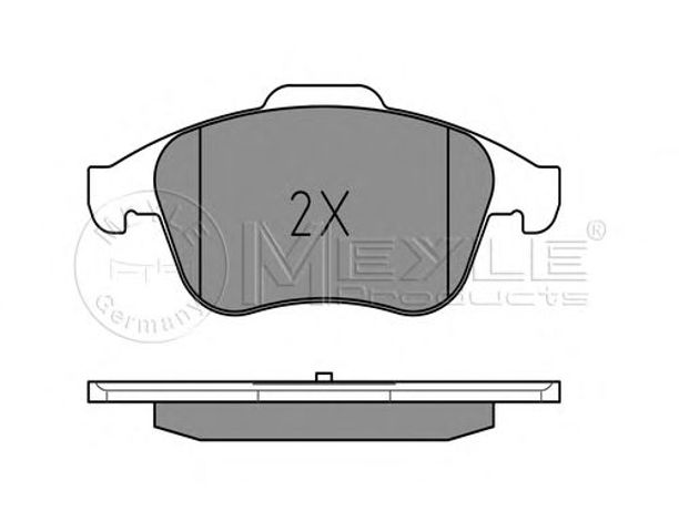Колодки передні 0252470917 MEYLE