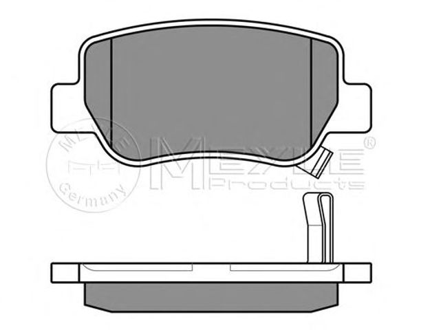 Задні колодки 0252488516W MEYLE