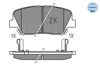 Колодки гальмівні дискові комплект 0252575717 MEYLE