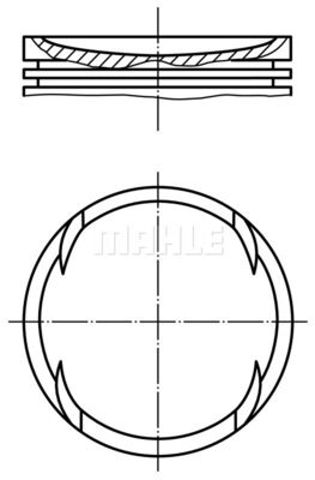 Поршень в зборі 0306401 MAHLE