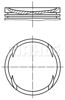 Поршень в комплекті на 1 циліндр, STD Фольксваген Поло IV