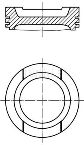 Поршень в зборі 0330102 MAHLE