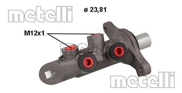 Циліндр головний гальма (Гідротормоз) 050876 METELLI