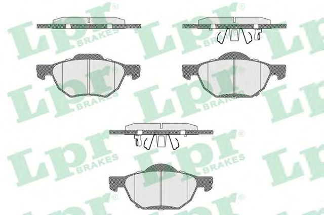 Передні гальмівні колодки 05P1211 LPR