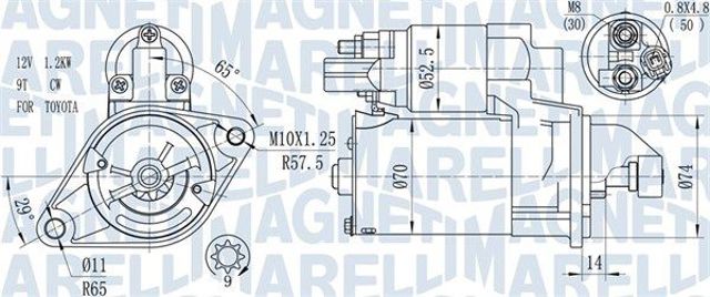 Стартер 063721450010 MAGNETI MARELLI