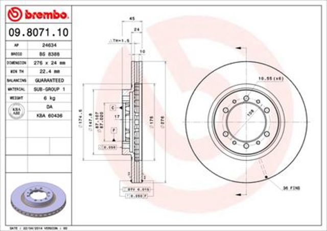Bosch гальмівний диск передн, mitsubishi pajero 90 - (27624) 09807111