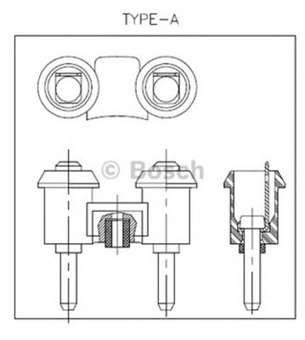 Сигнал звукової, клаксон 0986320111 BOSCH