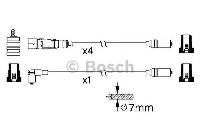 Bosch vw дріт запалювання 1,8-2,0 91- 0 986 356 339