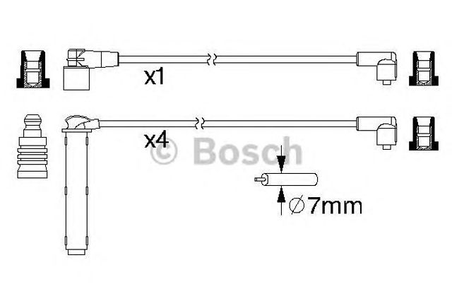 Дріт високовольтні, комплект 0986357223 BOSCH