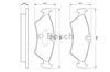 Колодки гальмові задні, дискові 0986424219 BOSCH