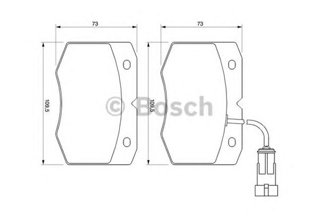 Тормозні колодки 0986424768 BOSCH