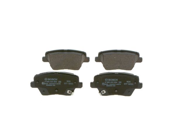 Комплект задніх колодок 0986424864 BOSCH