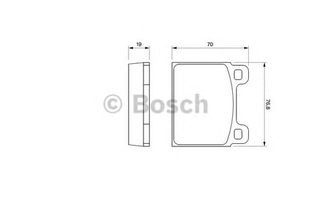 Колодки гальмівні передні, дискові 0986460111 BOSCH