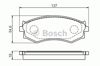 Колодки гальмівні дискові комплект 0986461139 BOSCH