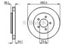 Гальмо дискове переднє 0986478109 BOSCH