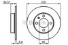 Диск гальмівний задній 0986478492 BOSCH