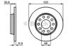 Диск гальмівний задній 0986478987 BOSCH