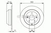 Диск гальмівний задній 0986479081 BOSCH